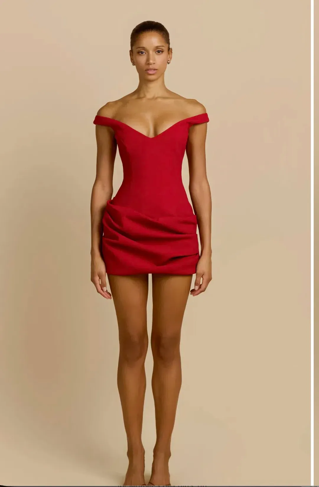 Avery Dress Red for rent on The Volte - main image