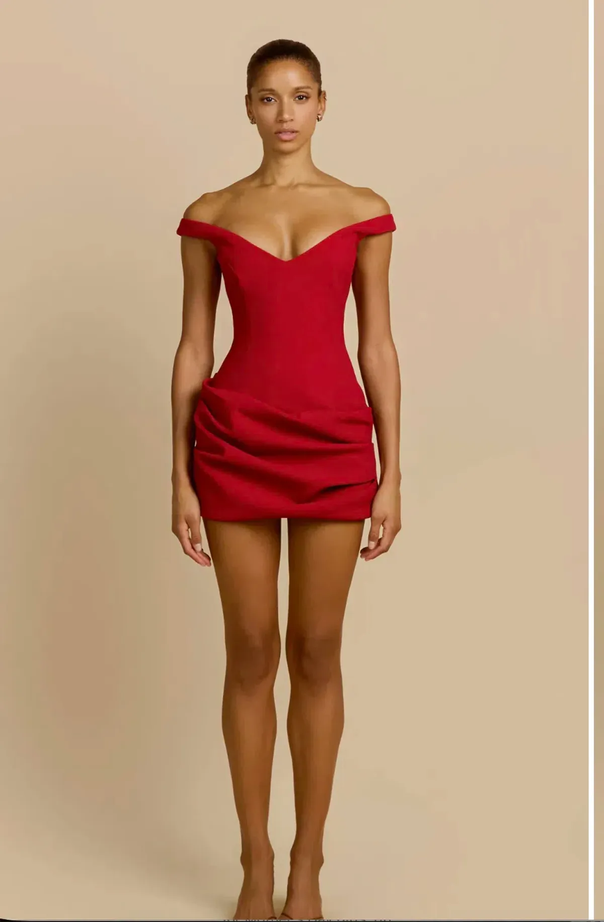 Avery Dress Red for rent on The Volte - main image