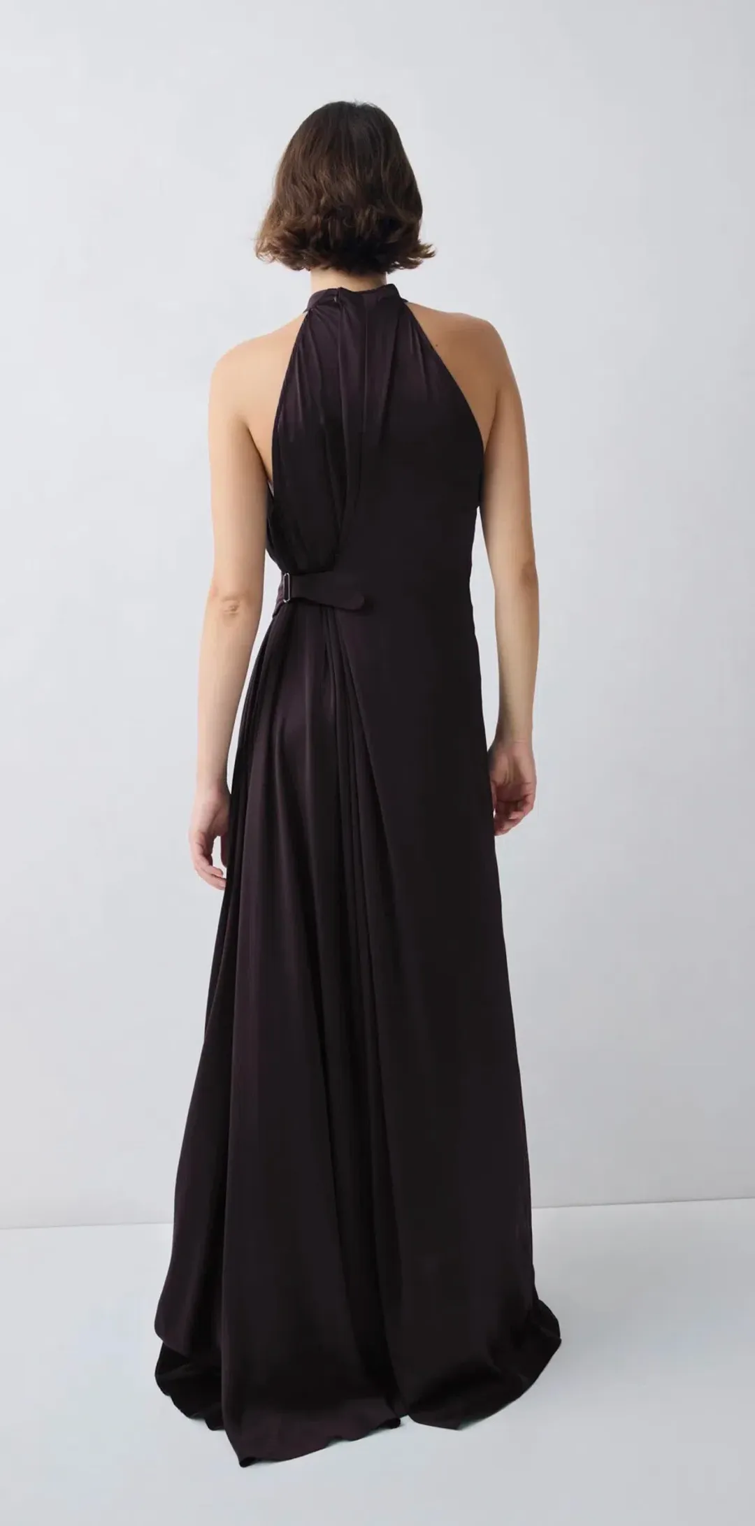 Bianca Spender Isabella Gown Chocolate Size 0 for rent on The Volte - main image
