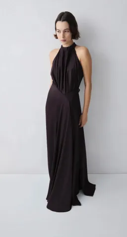 Bianca Spender Isabella Gown Chocolate Size 0 for rent on The Volte - image 1