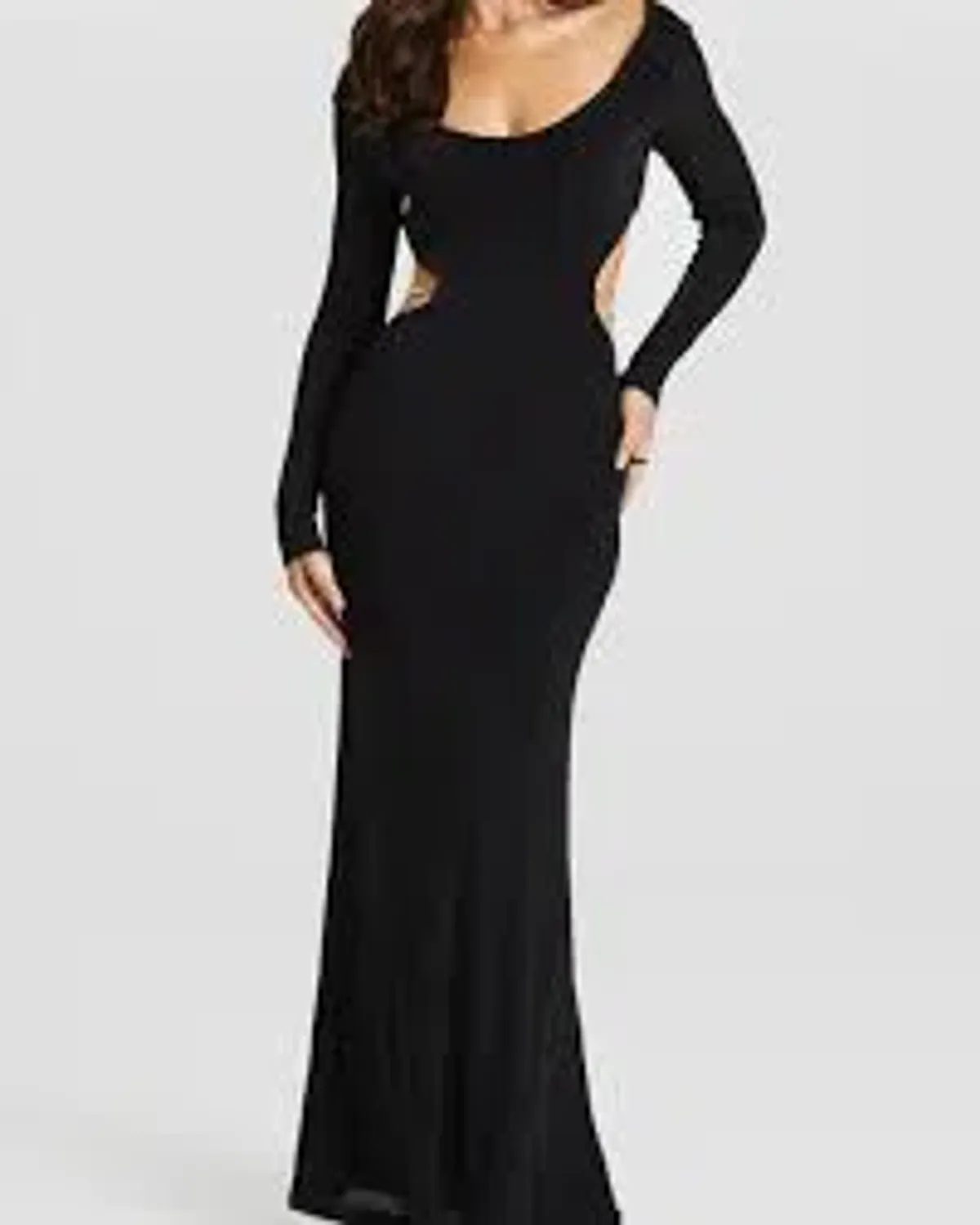 SASHA THERESE ATHENA BLACK BACKLESS DRESS SIZE 8 for rent on The Volte - main image