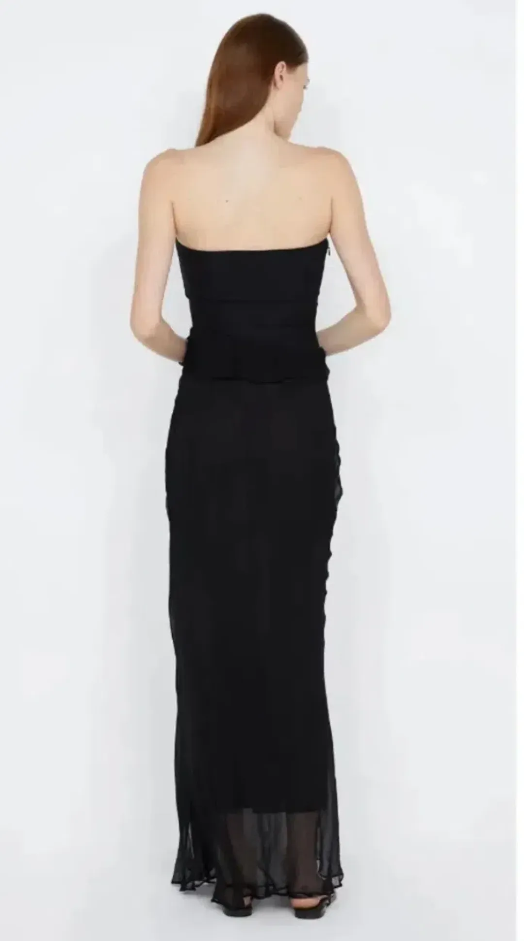 Bec & Bridge Maresca Strapless Dress Black size AU 6 for rent on The Volte - main image
