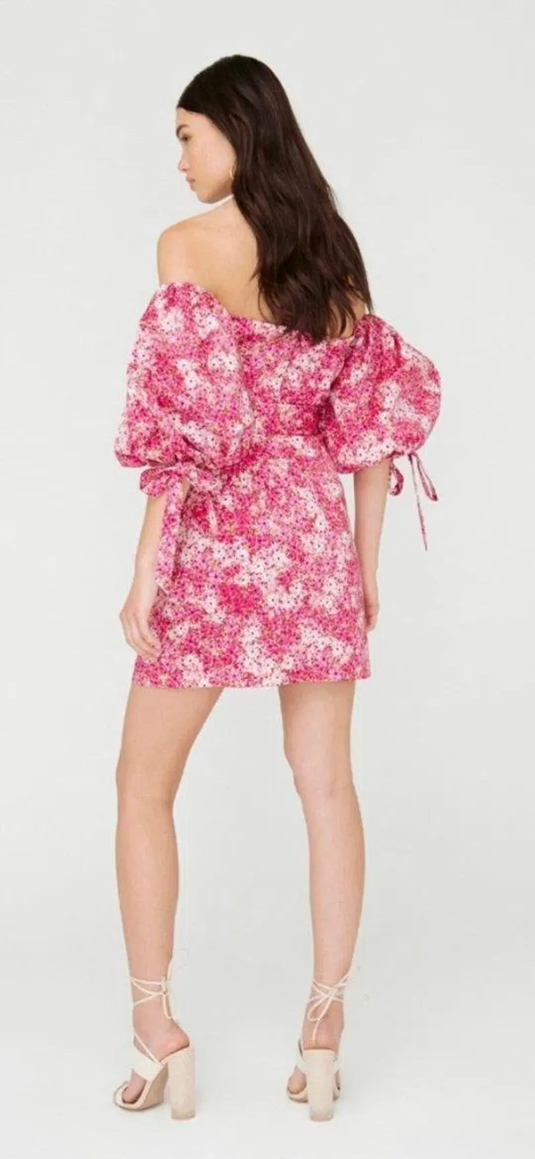 Sheike Ditsy Floral Dress Pink Size 8 for rent on The Volte - main image