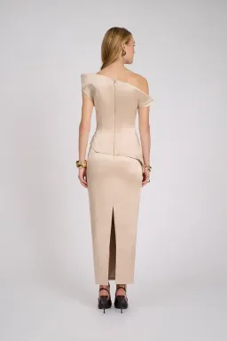 ELIYA THE LABEL Cyra Dress | Champagne Size S for rent on The Volte - image 2