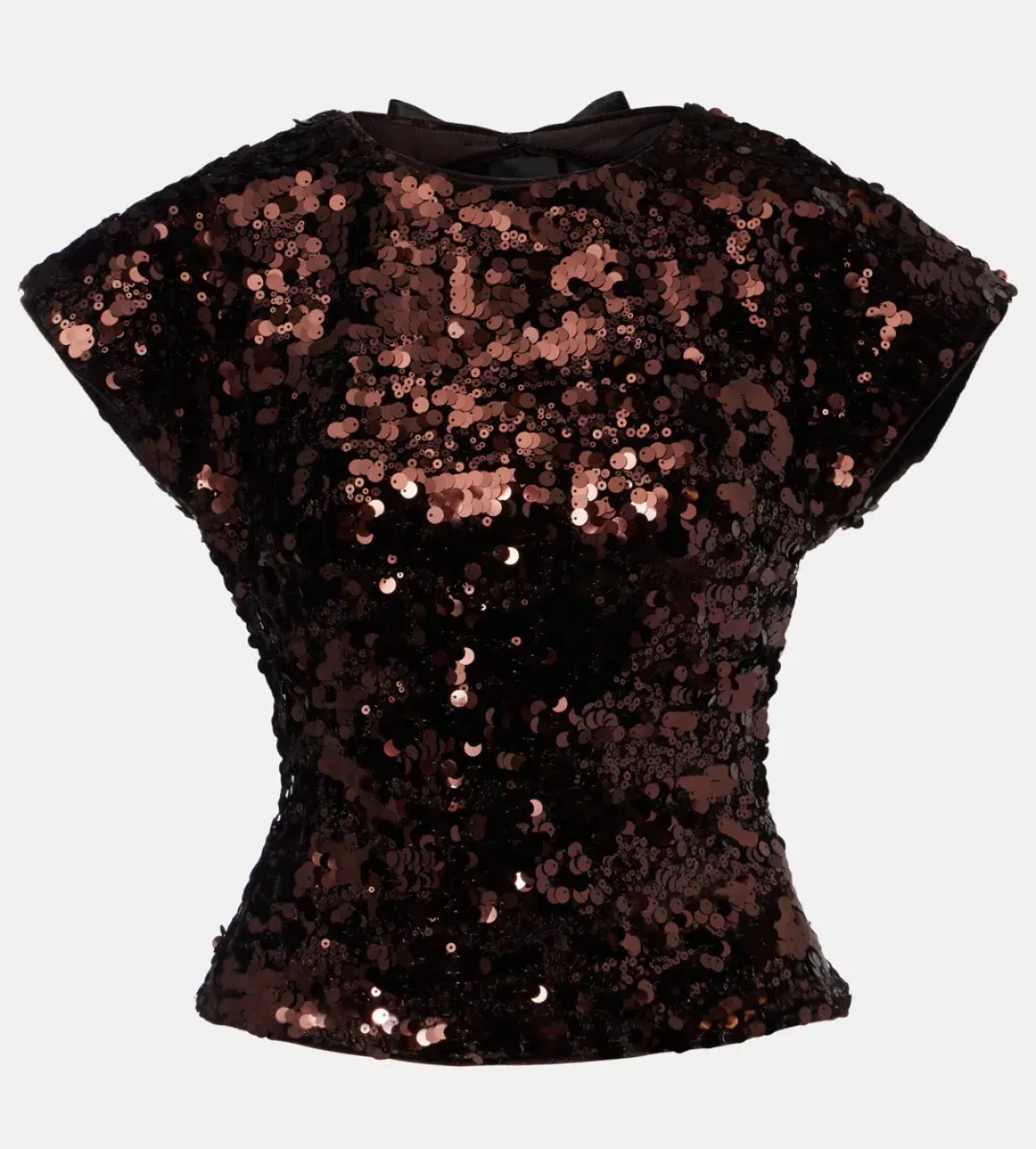 Ganni velvet sequins top size 34 (6/XS)  for rent on The Volte - main image