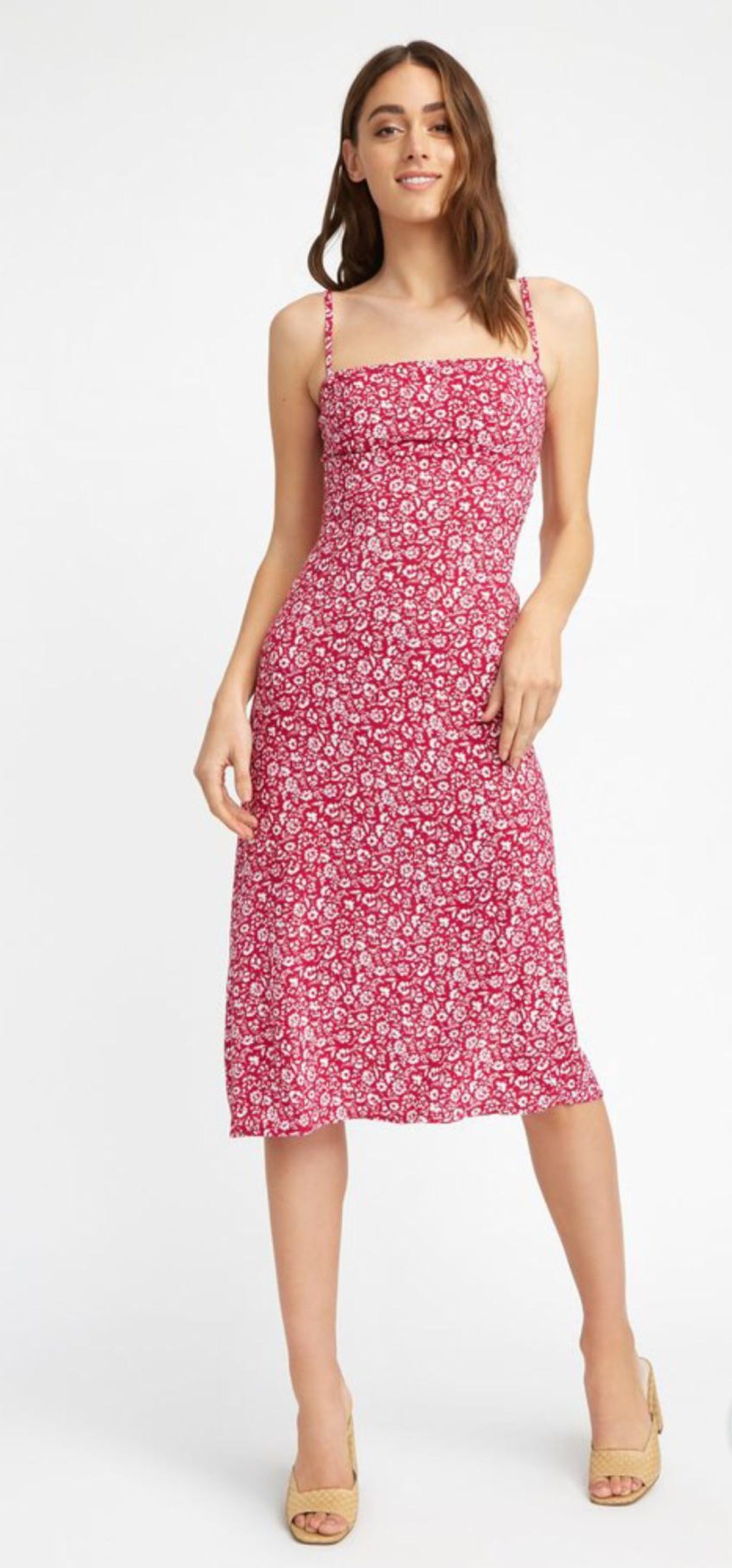 Kookai Gardenia Slip Dress Pink Size 10 for rent on The Volte - main image