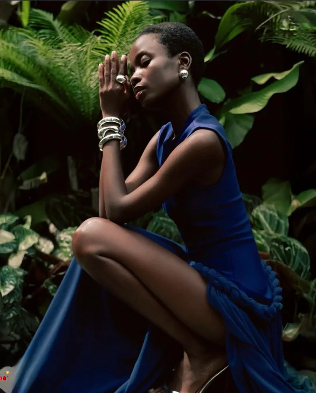 Eliyah the Label Spencer Gown Blue Size S/8 for rent on The Volte - main image