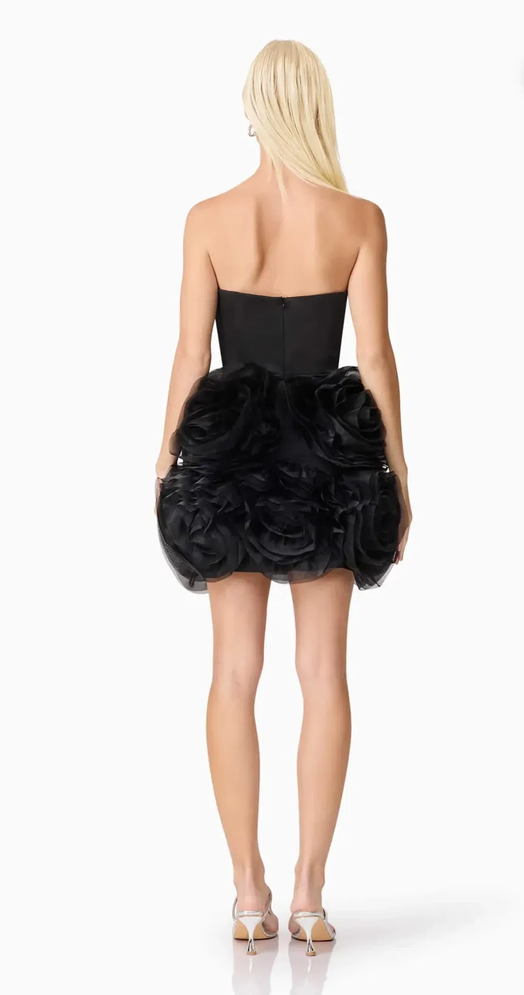 Elliatt-  Asher Strapless Mini Dress- Black- Size Medium for rent on The Volte - main image