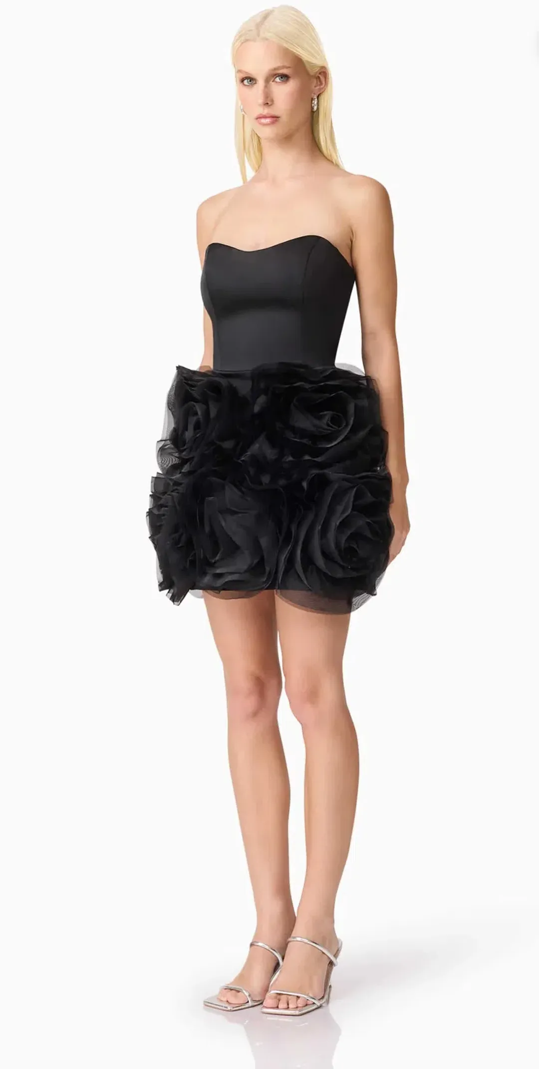 Elliatt-  Asher Strapless Mini Dress- Black- Size Medium for rent on The Volte - main image