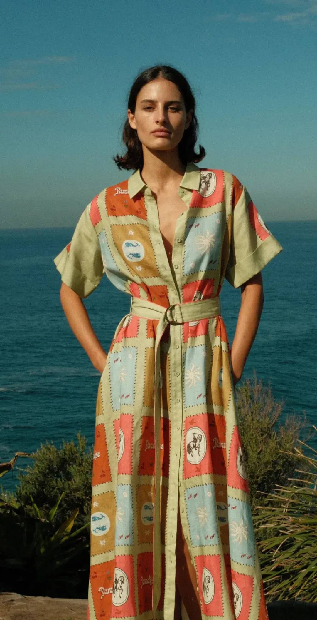 Palm Noosa- Maya Dress- Maya Tile- Size 16 for rent on The Volte - main image
