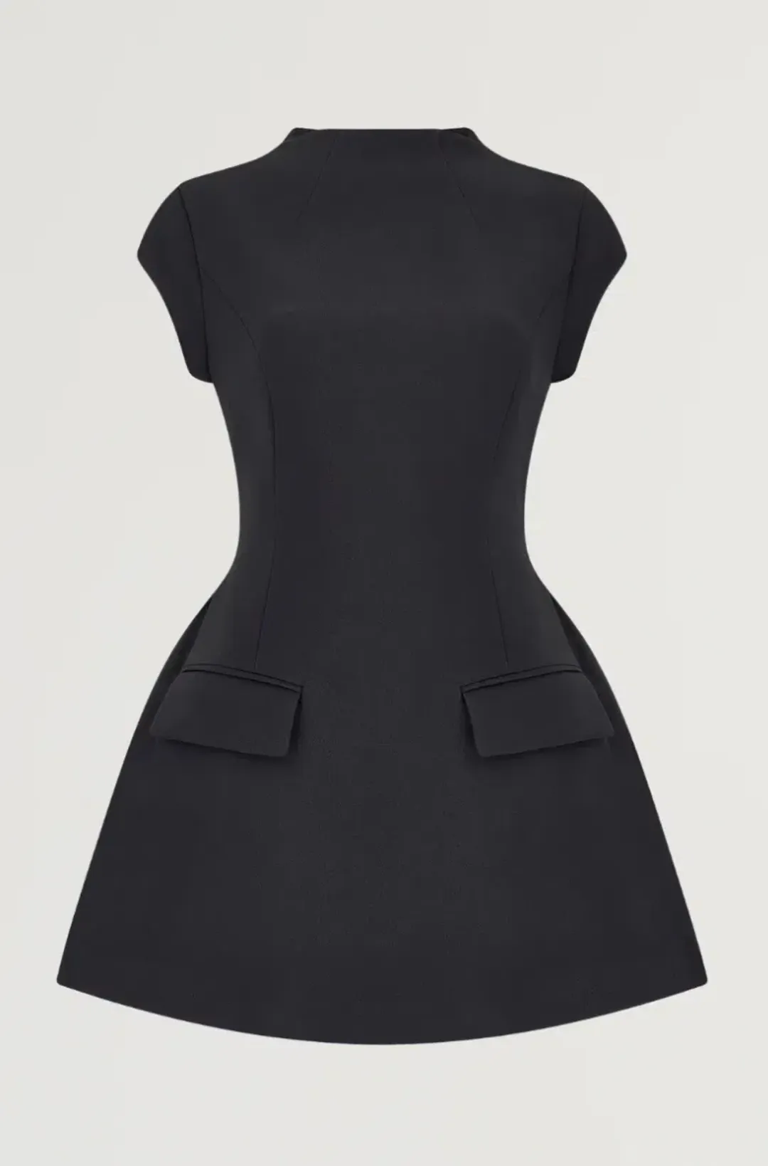Odd Muse - Cap Sleeve Mini Dress Black - Size 12/L for rent on The Volte - main image