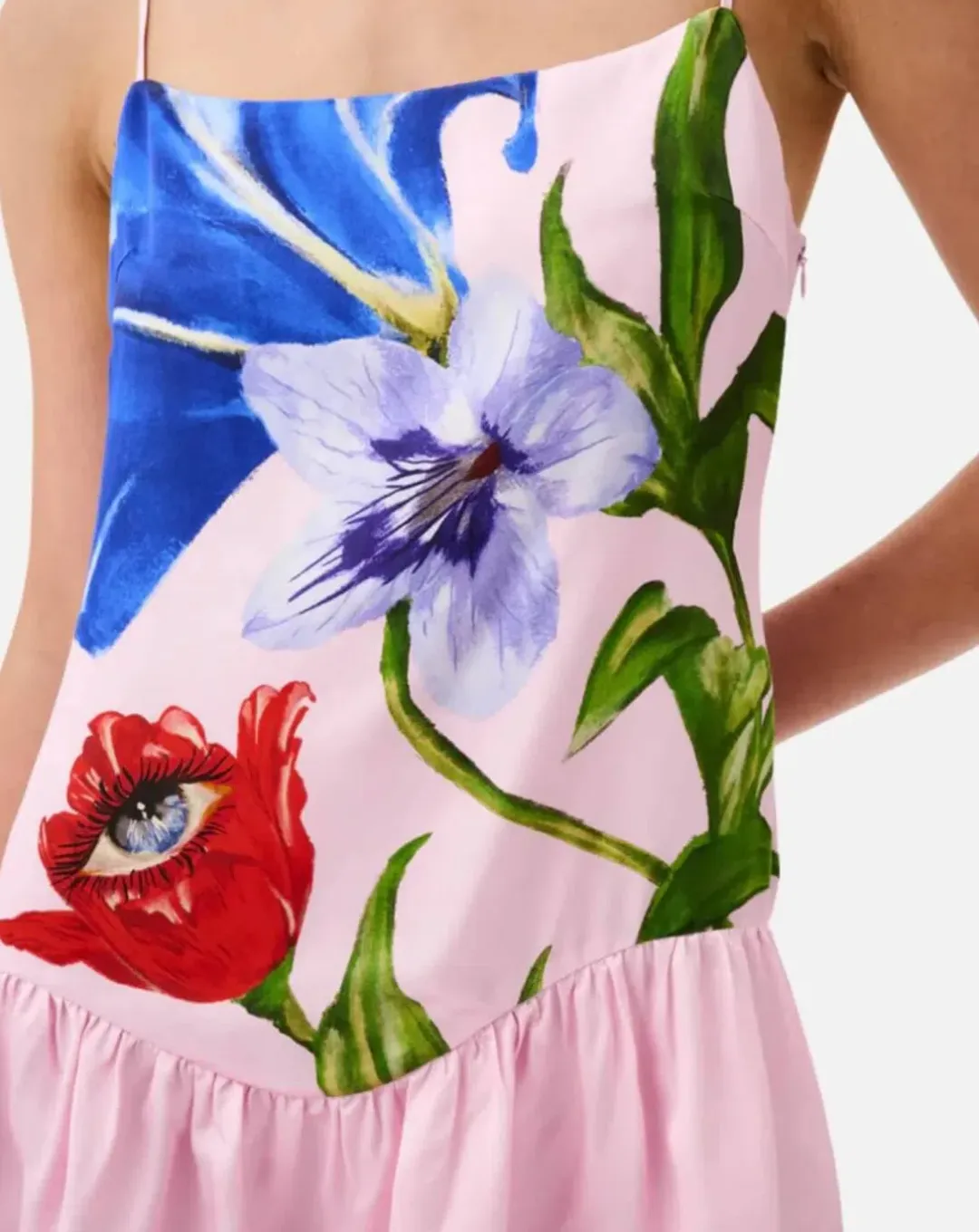 ROAME. - Livia Mini Dress- Elysium Blush Print- Size Medium for rent on The Volte - main image