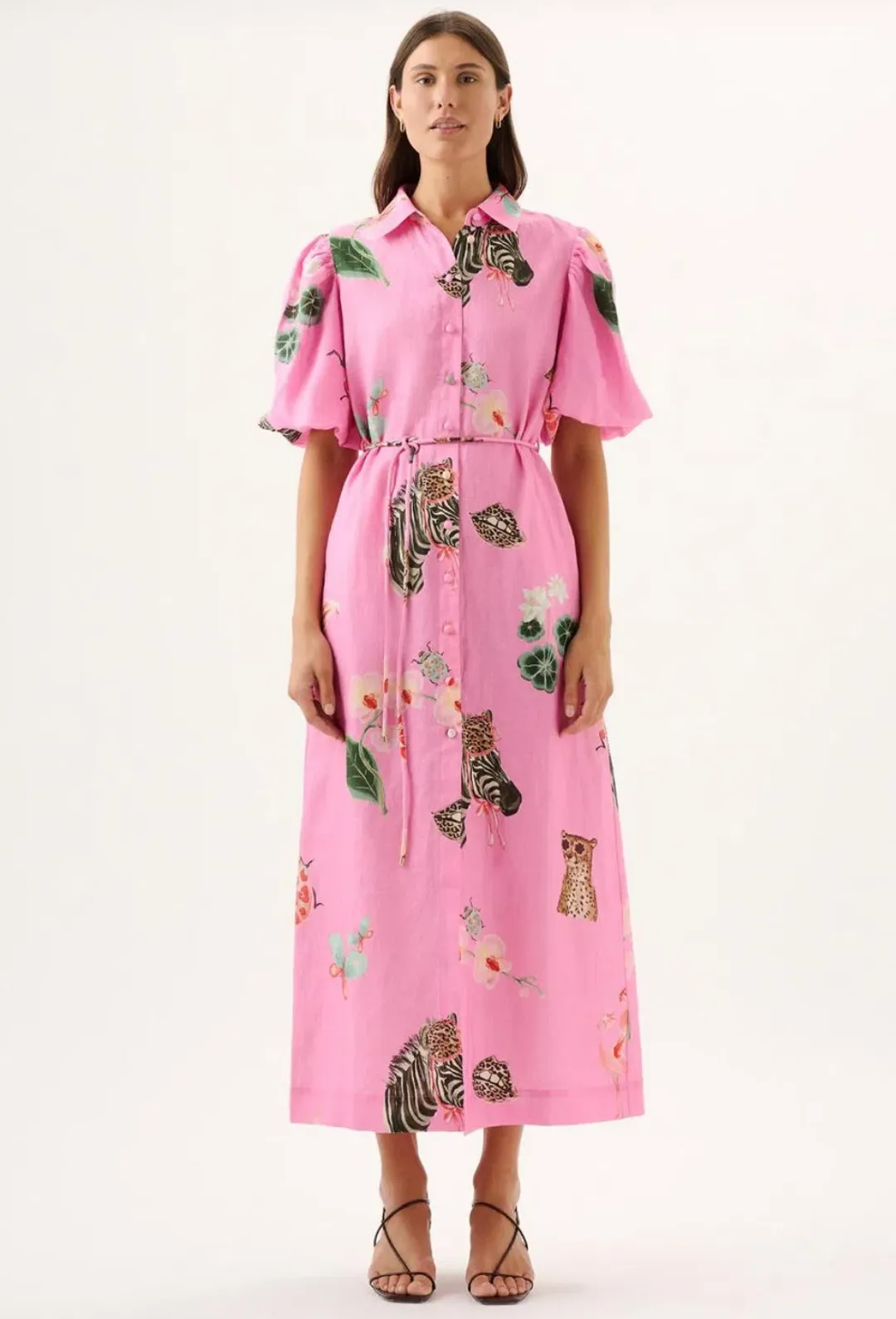 ROAME.- Berkeley Dress- Pink- Size L for rent on The Volte - main image