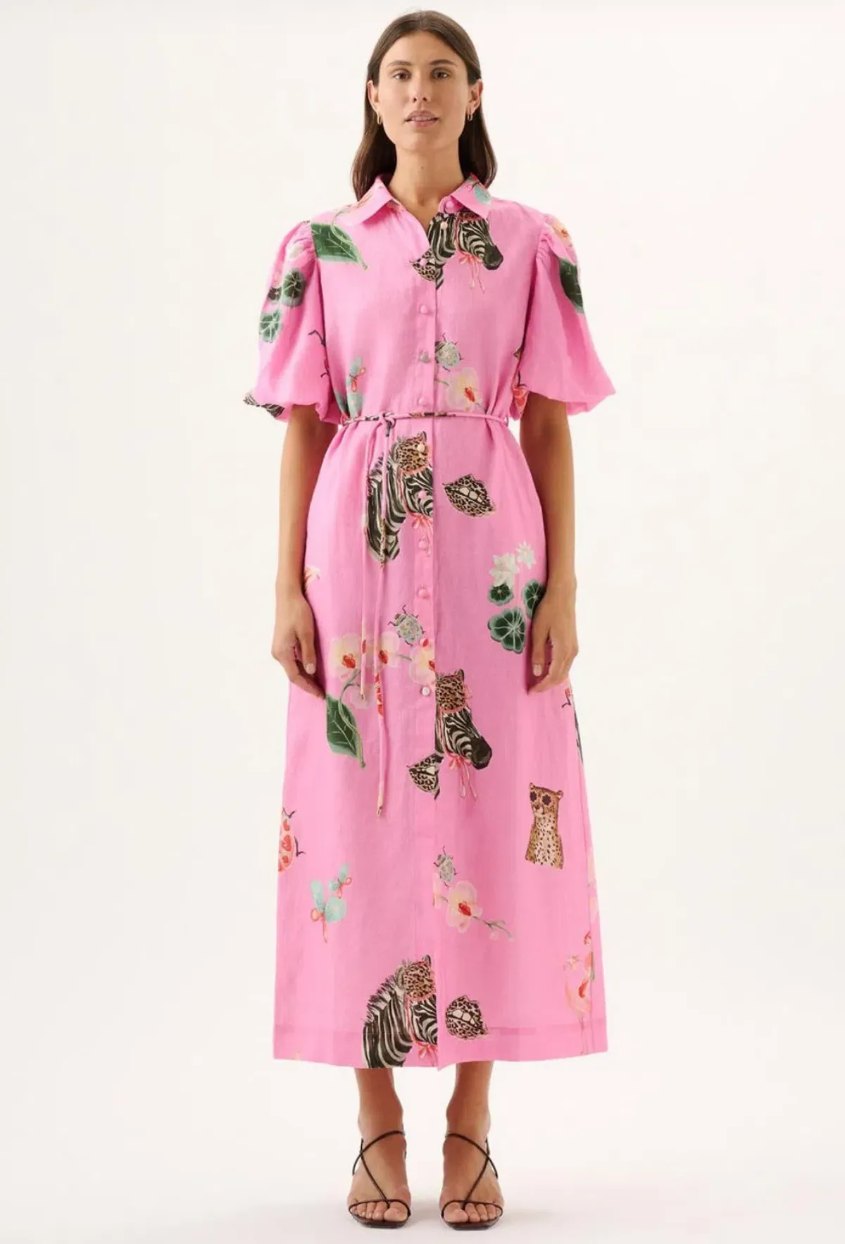 ROAME.- Berkeley Dress- Pink- Size L for rent on The Volte - main image