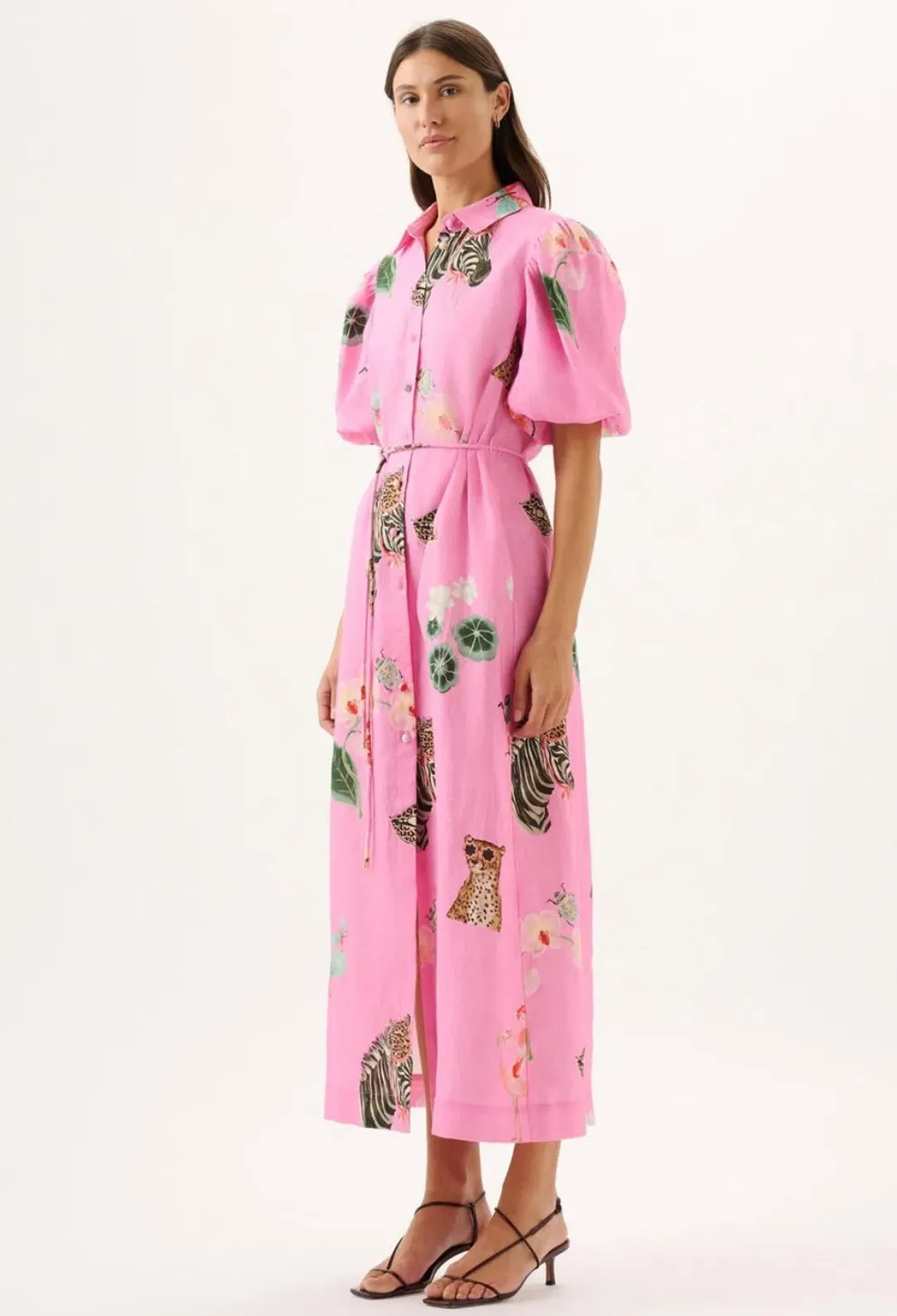 ROAME.- Berkeley Dress- Pink- Size L for rent on The Volte - main image