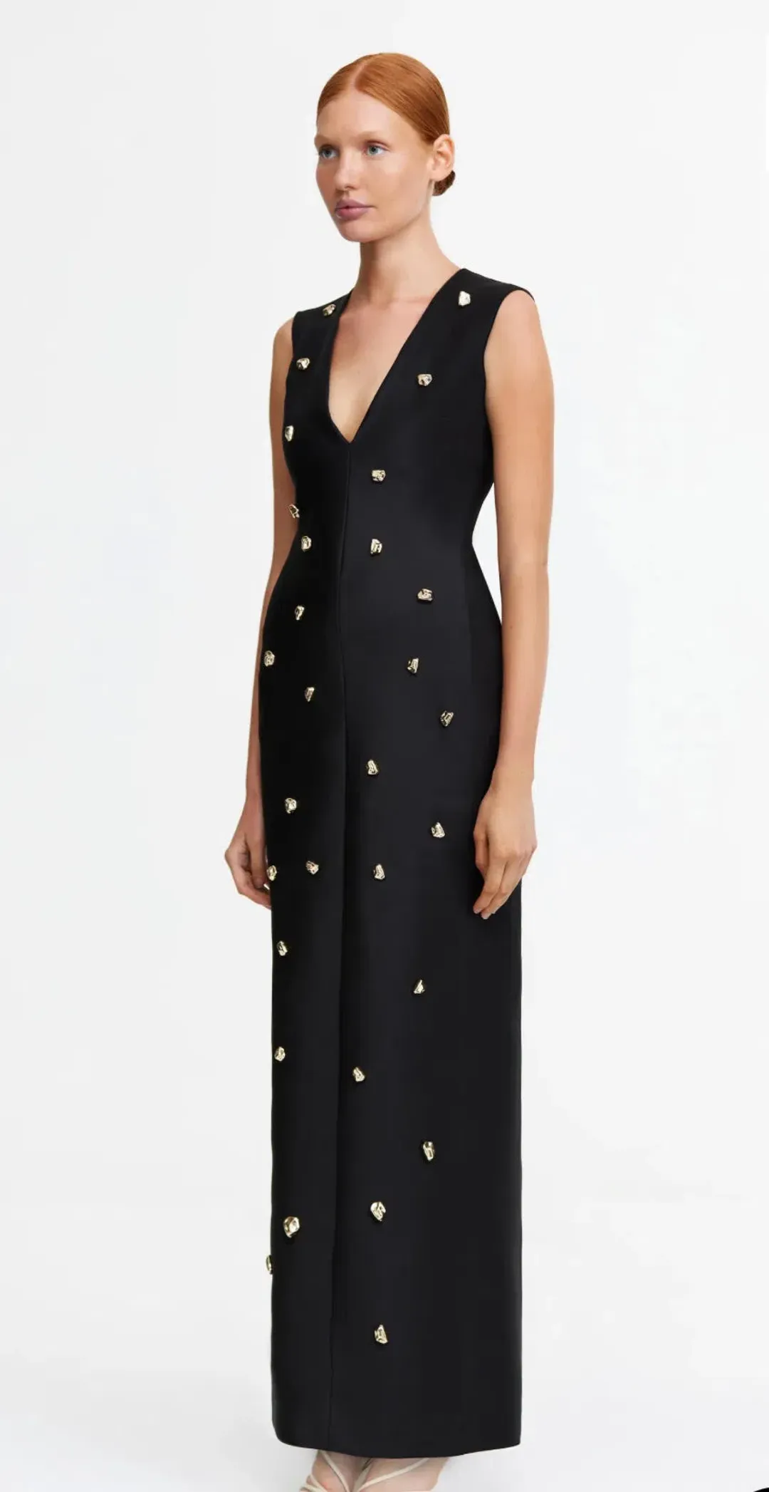 Acler- Pattison Maxi Dress- Dark Baroque/Black- Size 16 for rent on The Volte - main image