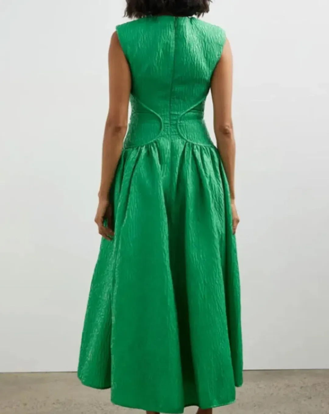 Rachel Gilbert- Celia Dress- Apple Green- Size 14 for rent on The Volte - main image