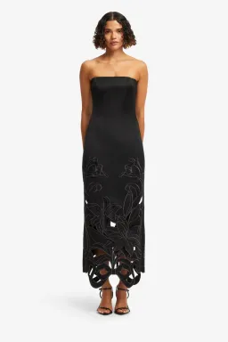 Leo Lin Rayna Appliqué Bustier Black 10 for rent on The Volte - image 1