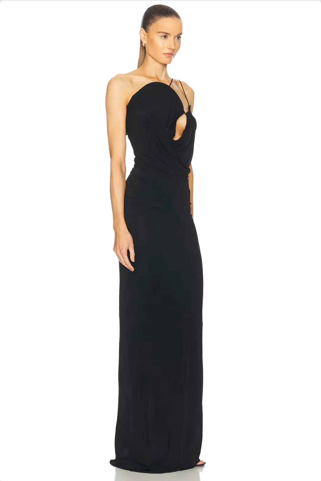 BNWT Christopher Esber Black Wave Coil Dress - Size 8 AU for rent on The Volte - main image