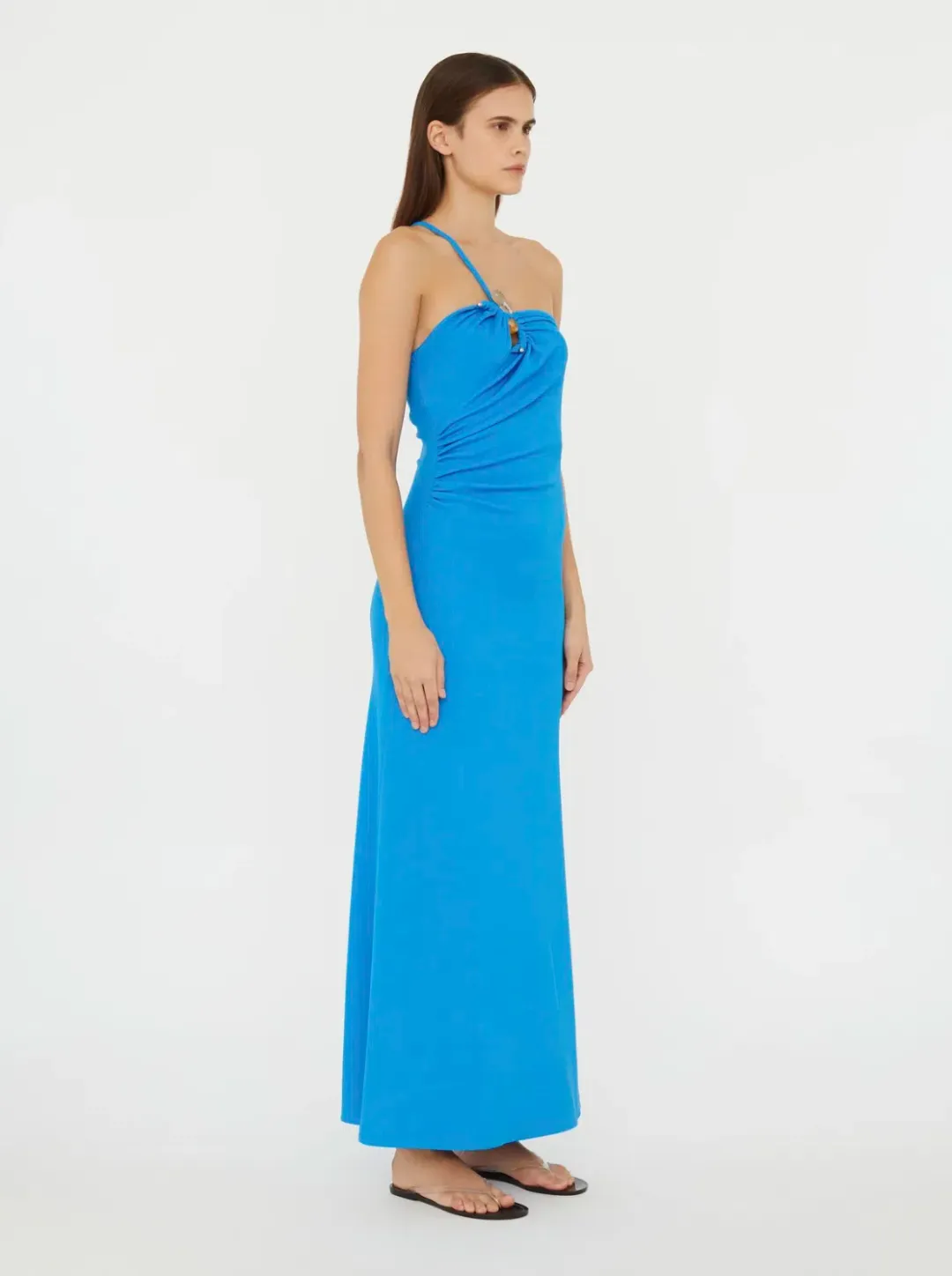 Christopher Esber Boston Blue Concave Stone Cami Dress - Size 6 AU for rent on The Volte - main image