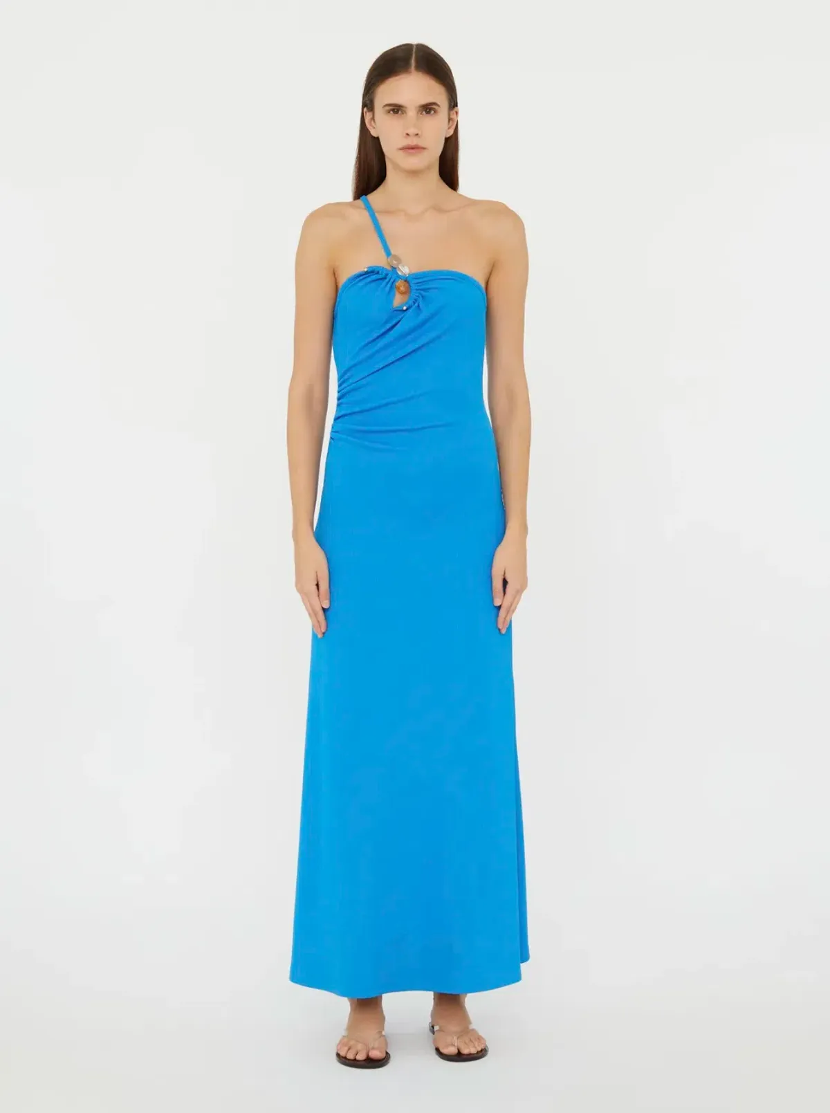 Christopher Esber Boston Blue Concave Stone Cami Dress - Size 6 AU for rent on The Volte - main image