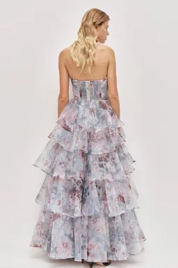 Aje Gabriella gown full bloom size 6 for rent on The Volte - image 3