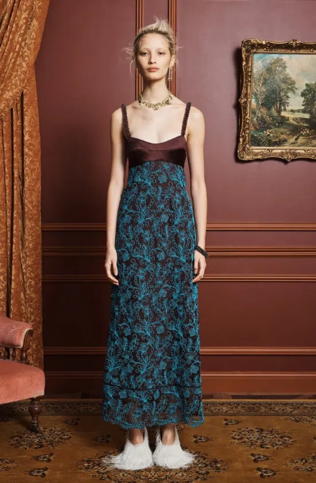 Alemais francine midi dress Size 12 for rent on The Volte - main image