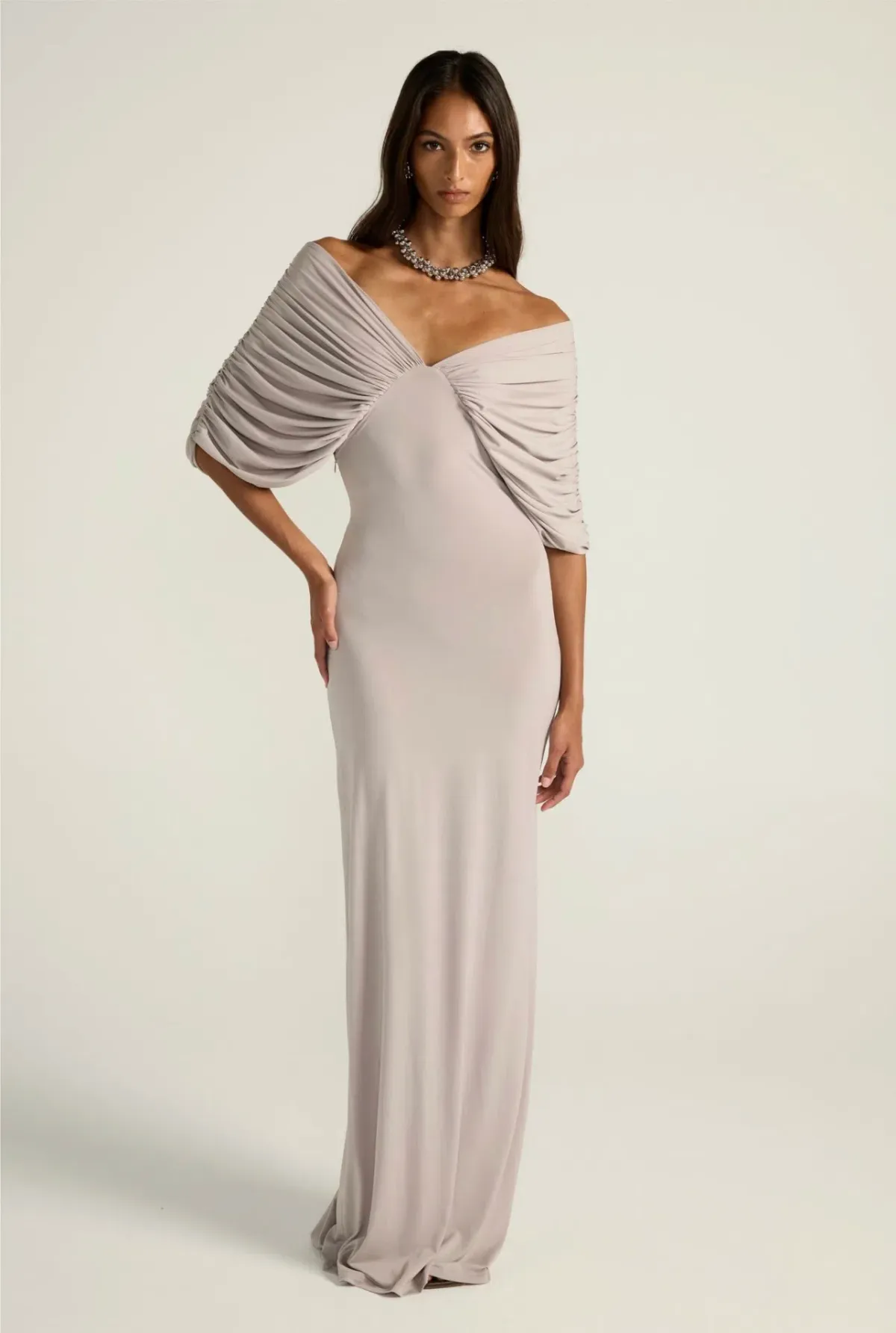 Ance Gria Neve Dress grey size S (8) for rent on The Volte - main image
