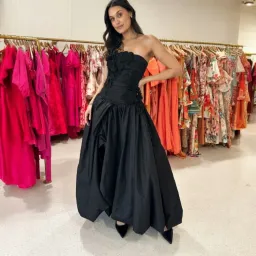 AJE Splendour Black Flower Gown Size 8 for rent on The Volte - image 3