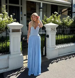 Fenity Gaia Gown in Blue size 12 (fits a 10) for rent on The Volte - image 2