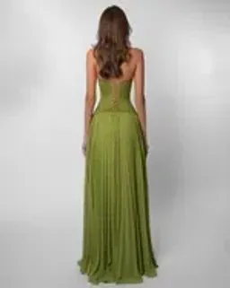 Fenity Gaia Maxi Dress in Green Size S for rent on The Volte - image 12