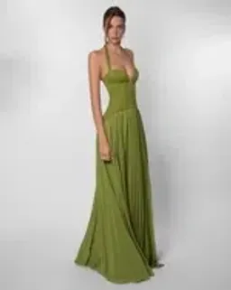 Fenity Gaia Maxi Dress in Green Size S for rent on The Volte - image 11