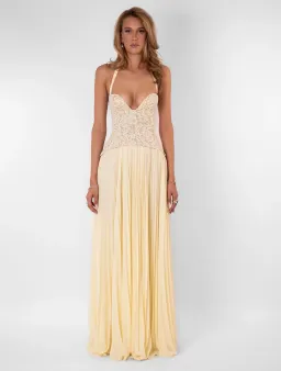 GAIA DRESS | BUTTER - SIZE 8 for rent on The Volte - image 1