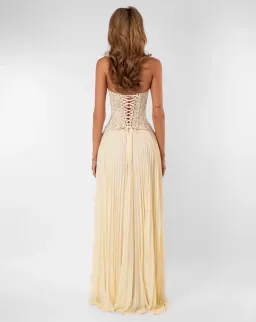 GAIA DRESS | BUTTER - SIZE 10 for rent on The Volte - image 3