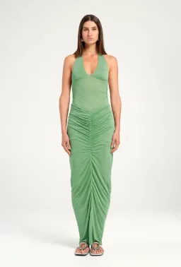 BENNI Pierre Maxi Dress In Forest Green | Size AU 10 for rent on The Volte - image 2