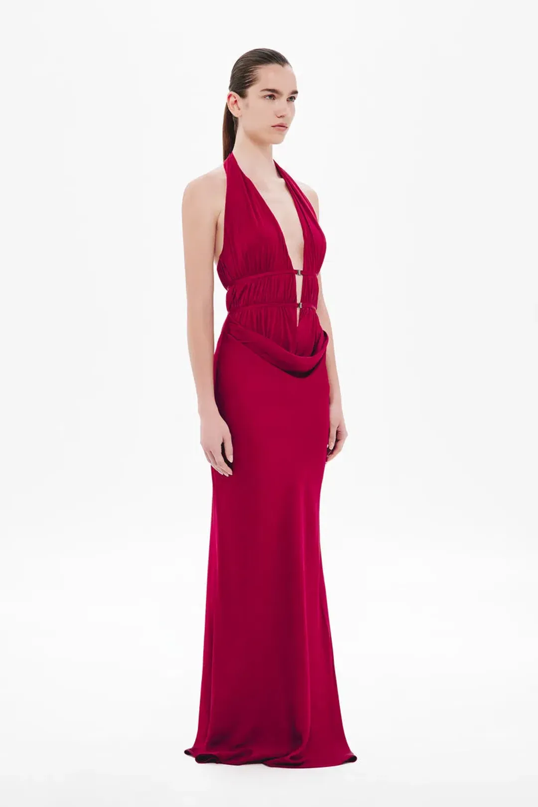 Misha CELINE SATIN DRESS for rent on The Volte - main image