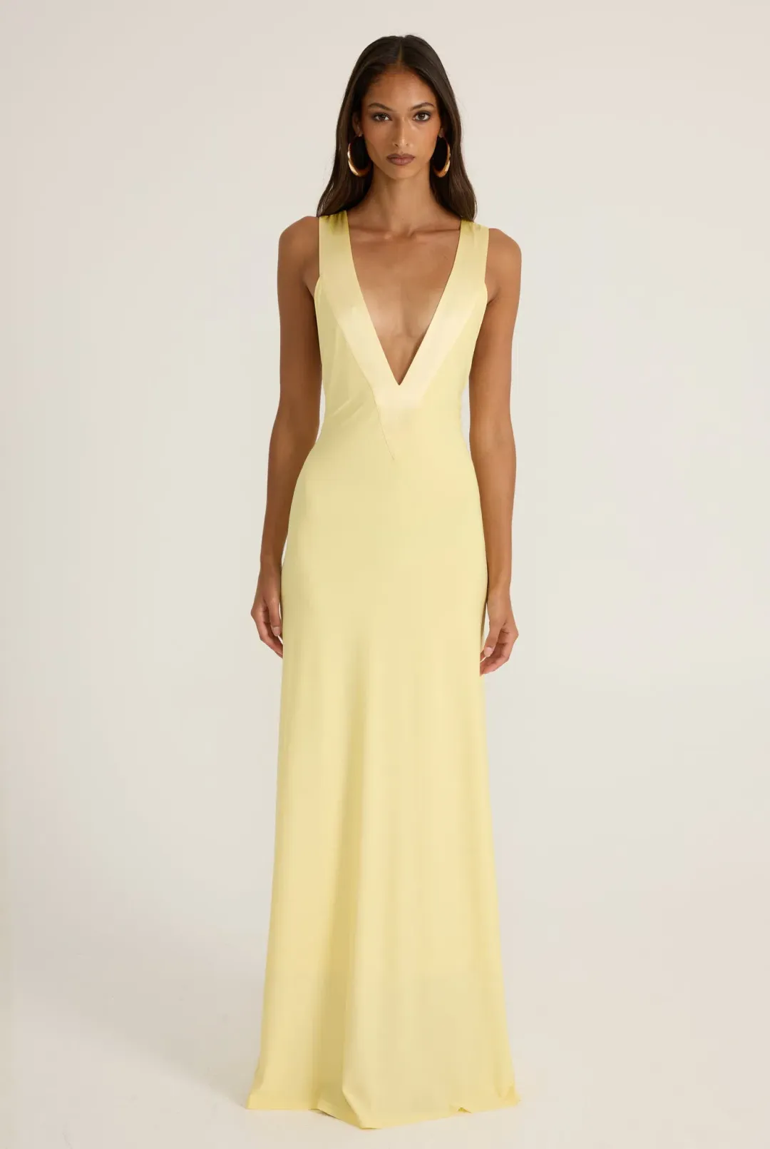 Ance Gria Rosa Gown Yellow/Lemon size XS for rent on The Volte - main image