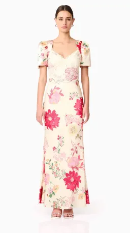 Elliatt Rosalina Puff Sleeve Maxi Dress in Floral for rent on The Volte - image 1