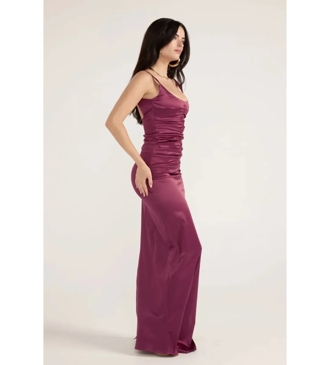Ance Gria Atlein Gown Plum Size S/AU 8 for rent on The Volte - main image