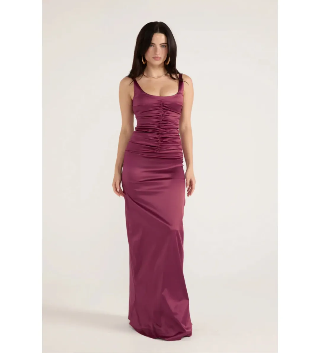 Ance Gria Atlein Gown Plum Size M/AU 10 for rent on The Volte - main image