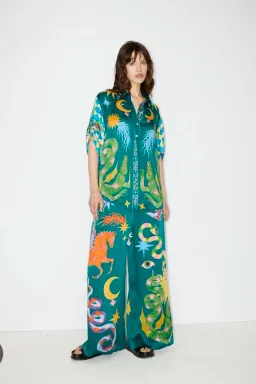ALEMAIS guardian blouse and pants set. Blouse size 12 pants size 19 for rent on The Volte - image 2