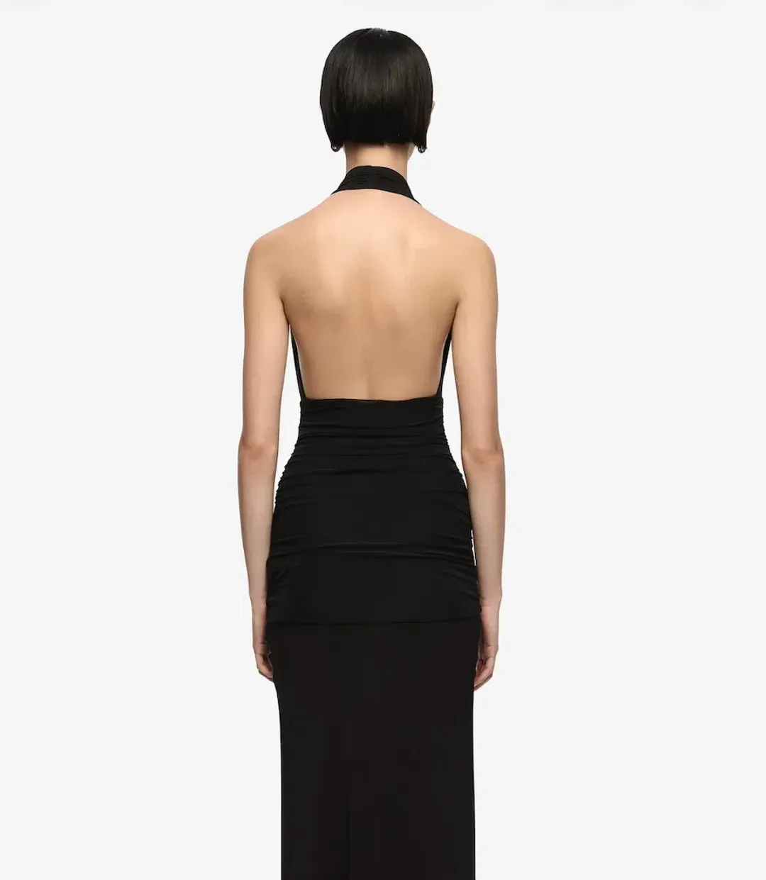 Bec & Bridge Cassis Drape Maxi Dress in Black, Size 8 for rent on The Volte - main image