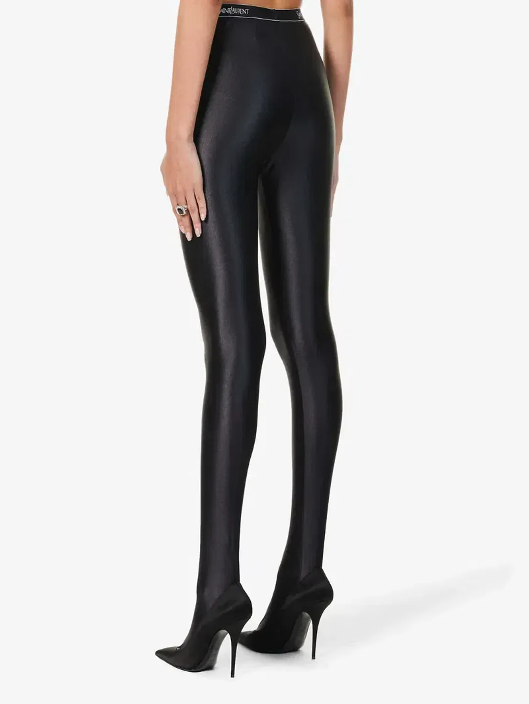 Saint Laurent  glossed stretch leggings for rent on The Volte - main image
