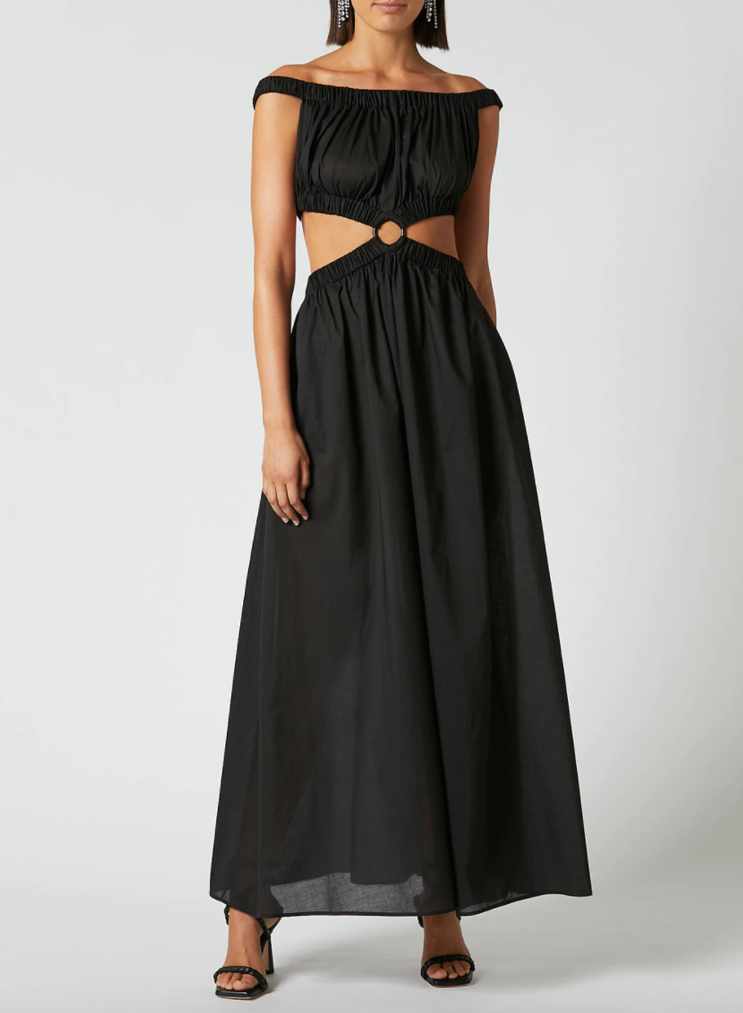 Scanlan Theodore Cotton Voile Ring Dress Black Size S / Au 8 for rent on The Volte - main image