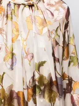 Zimmermann Tempo Swing Floral Silk Blouse Size AU 10 / 1 for rent on The Volte - image 4
