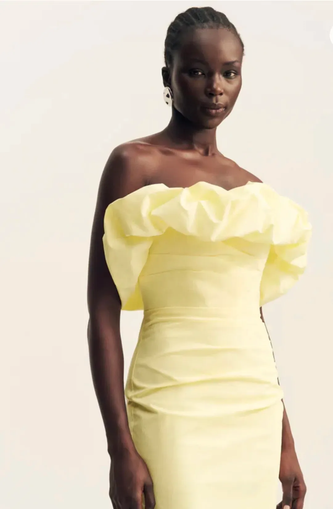 Shona Joy strapless maxi lemonade size 12 for rent on The Volte - main image