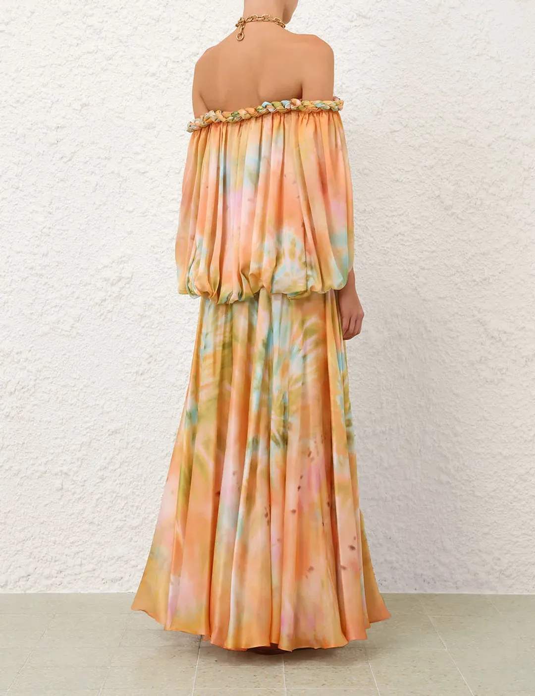 ZIMMERMANN LUNA TWIST BILLOW GOWN SIZE 4 for rent on The Volte - main image