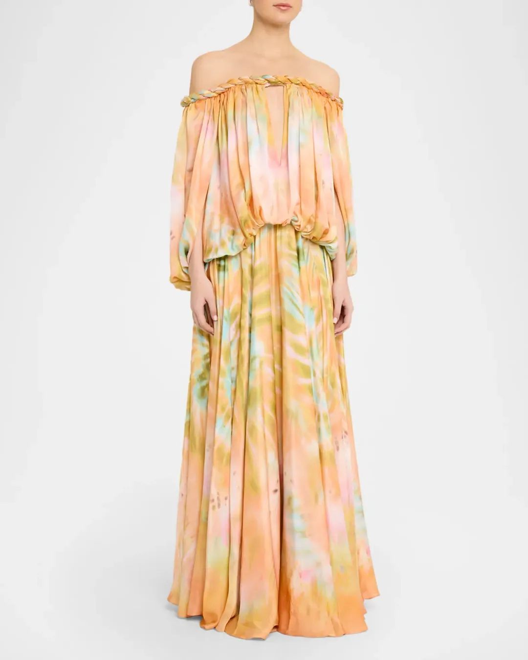 ZIMMERMANN LUNA TWIST BILLOW GOWN SIZE 4 for rent on The Volte - main image