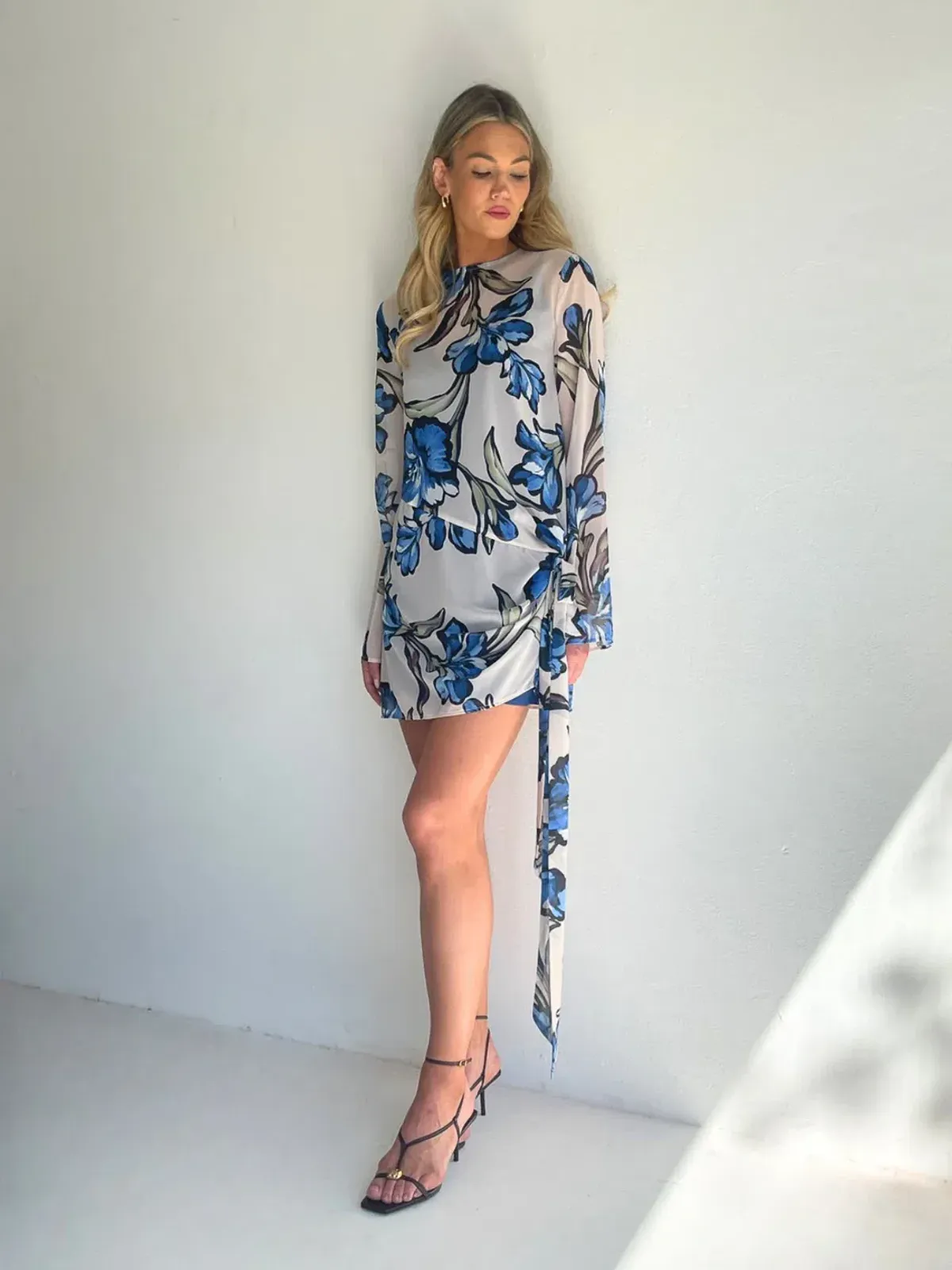 By Nicola Elodie Mini Dress Size 16 Wakiki Floral for rent on The Volte - main image