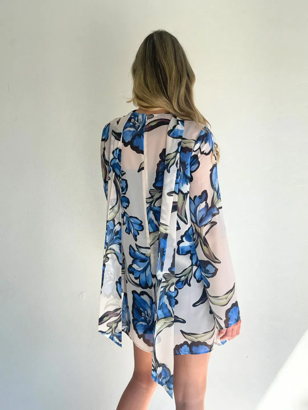 By Nicola Elodie Mini Dress Size 16 Wakiki Floral for rent on The Volte - main image